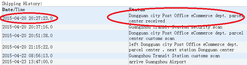 china post tracking shipment